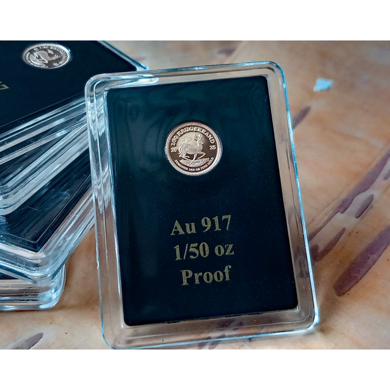 ポール・クルーガー大統領生誕200周年 クルーガーランド金貨 1/50オンスプルーフ金貨