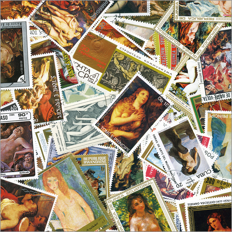 切手 趣味の通信販売 スタマガネット 裸婦画 500種 500種 外国切手