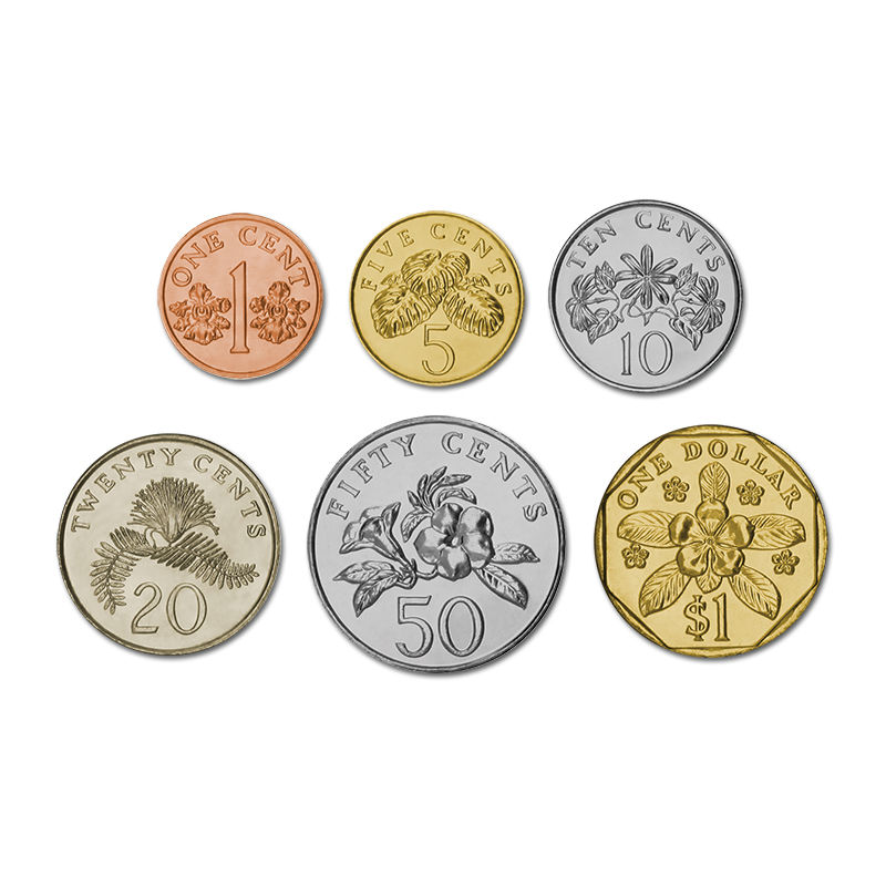 シンガポール旧硬貨。 旧貨幣 | d-edge.com.br