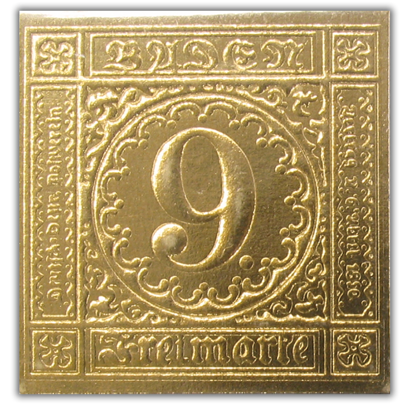 9クロイツァー・エラー　24金・金箔カード