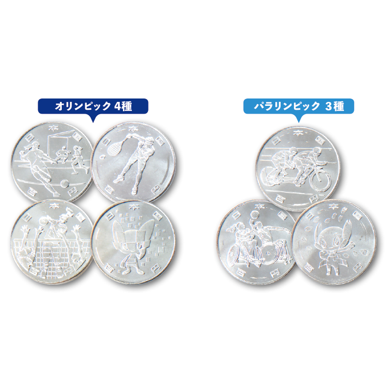 東京オリンピック・パラリンピック 記念硬貨 銀貨 第3次発行分 4種類-