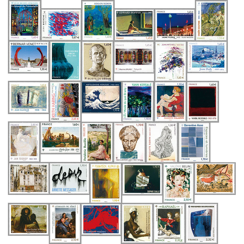 2011〜2020年発行美術切手36点(36種)