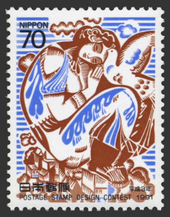 第２回郵便切手デザインコンクール　70円