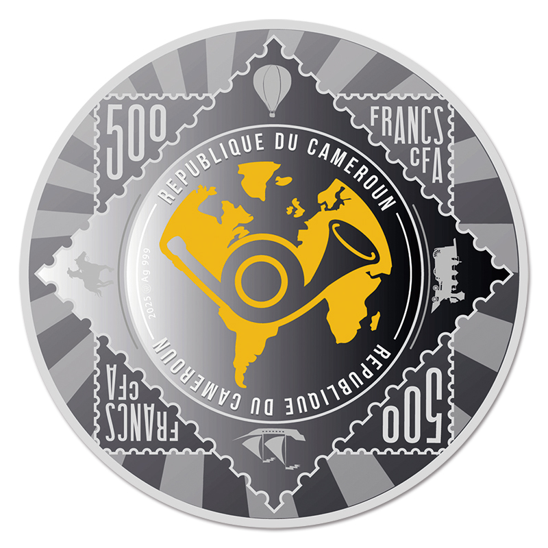 世界で最も価値ある切手 逆さまジェニー 500フランカラープルーフ銀貨