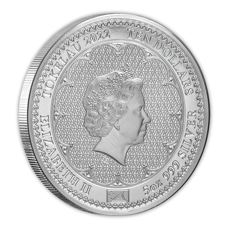 【美品 希少】 トケラウ 2022年 陰陽マーク 銀貨 5枚セット 2024年 (新品) トケラウ「地球・テラ」純銀 1オンス 銀貨 – Gold