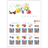 写真付き切手　シール式「切り花」シート