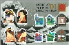 日本国際切手展2001記念（シール式）10種シート