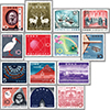 60年発行記念切手14種