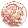 イースター「子馬と母馬」５ユーロ銅貨