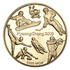 ピョンチャン2018オリンピック冬季競技大会＜公式記念コイン＞1000ウォン黄銅貨