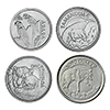 ブラジル旧通常貨４種セット（1993〜1994）